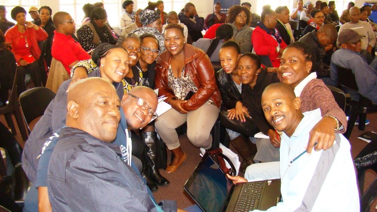 One of the groups in the Project Management workshop